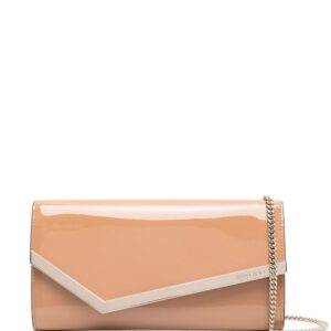 Jimmy Choo Emmie leather clutch bag