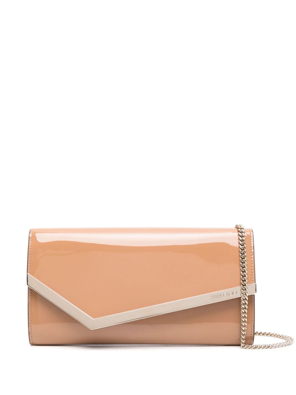 Jimmy Choo Emmie leather clutch bag
