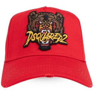 DSQUARED2 tiger-appliqué baseball cap
