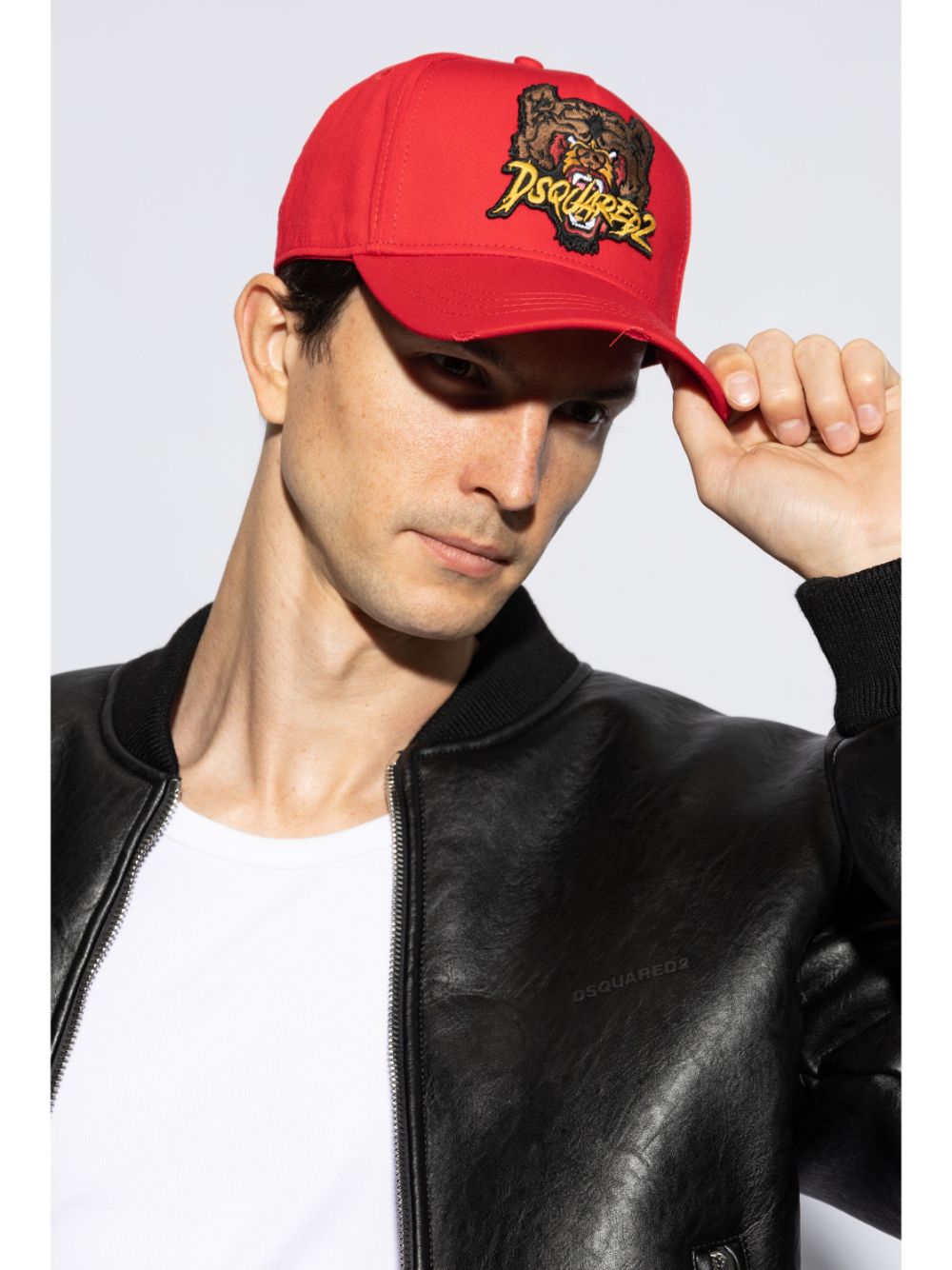 DSQUARED2 tiger-appliqué baseball cap - Image 2