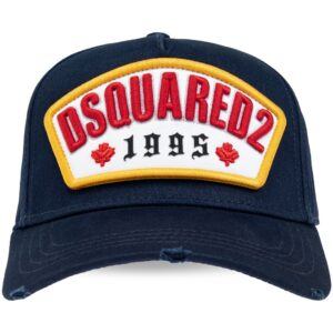 DSQUARED2 logo-appliqué cotton baseball cap