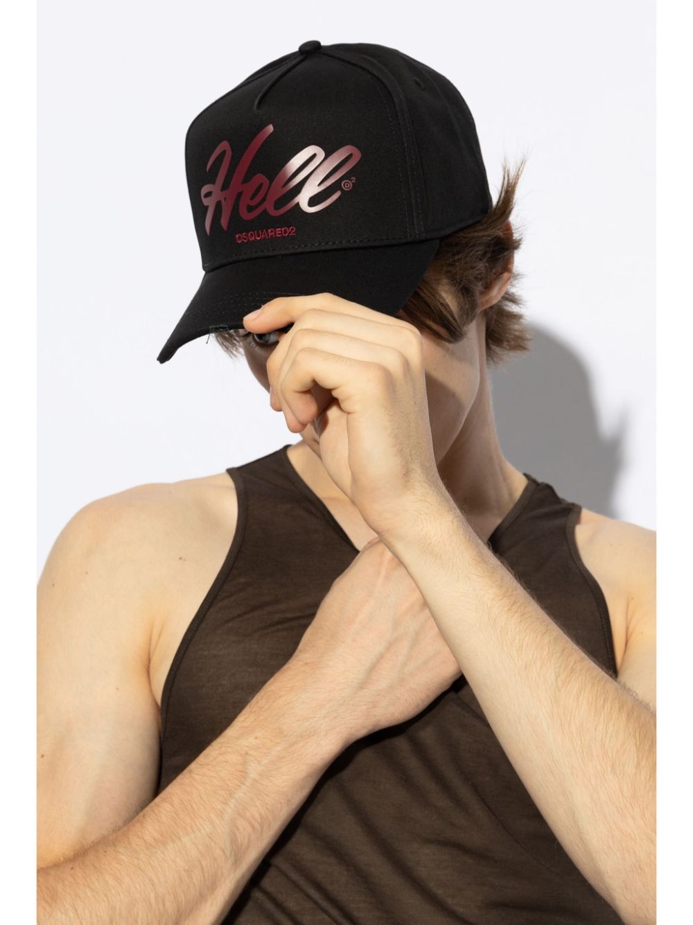DSQUARED2 logo-print cotton cap - Image 2