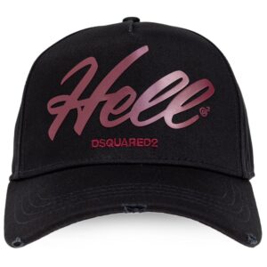 DSQUARED2 logo-print cotton cap
