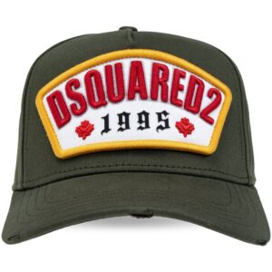 DSQUARED2 logo-appliqué cotton baseball cap