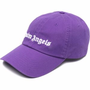 Palm Angels logo-embroidered cotton cap