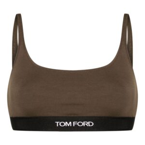 TOM FORD  logo-jacquard bralette