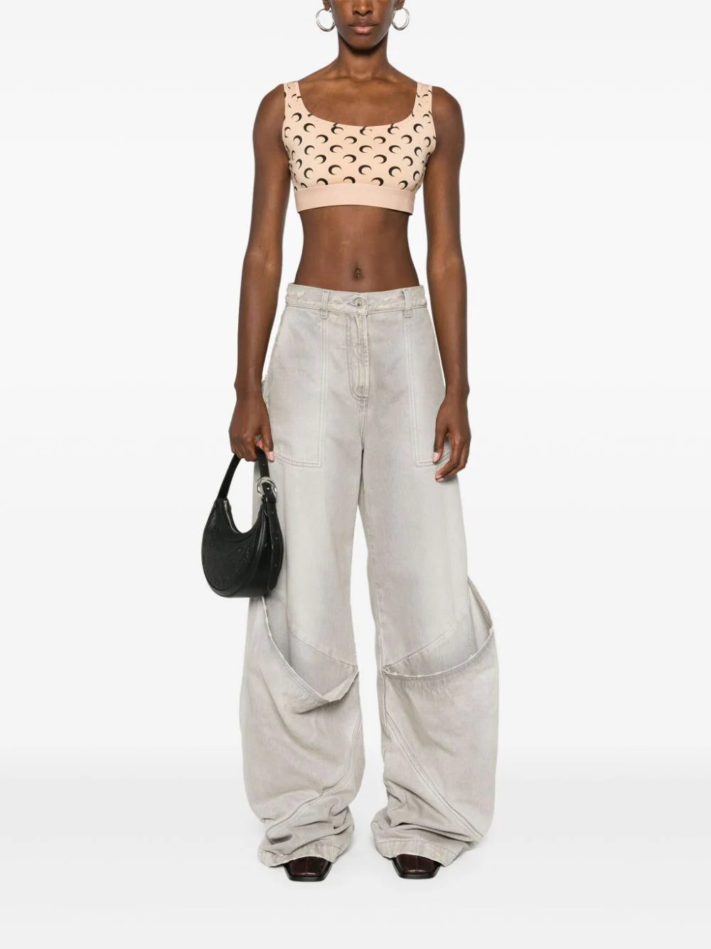 Marine Serre Moonogram-pattern bra - Image 2