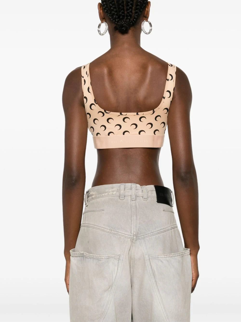 Marine Serre Moonogram-pattern bra - Image 4