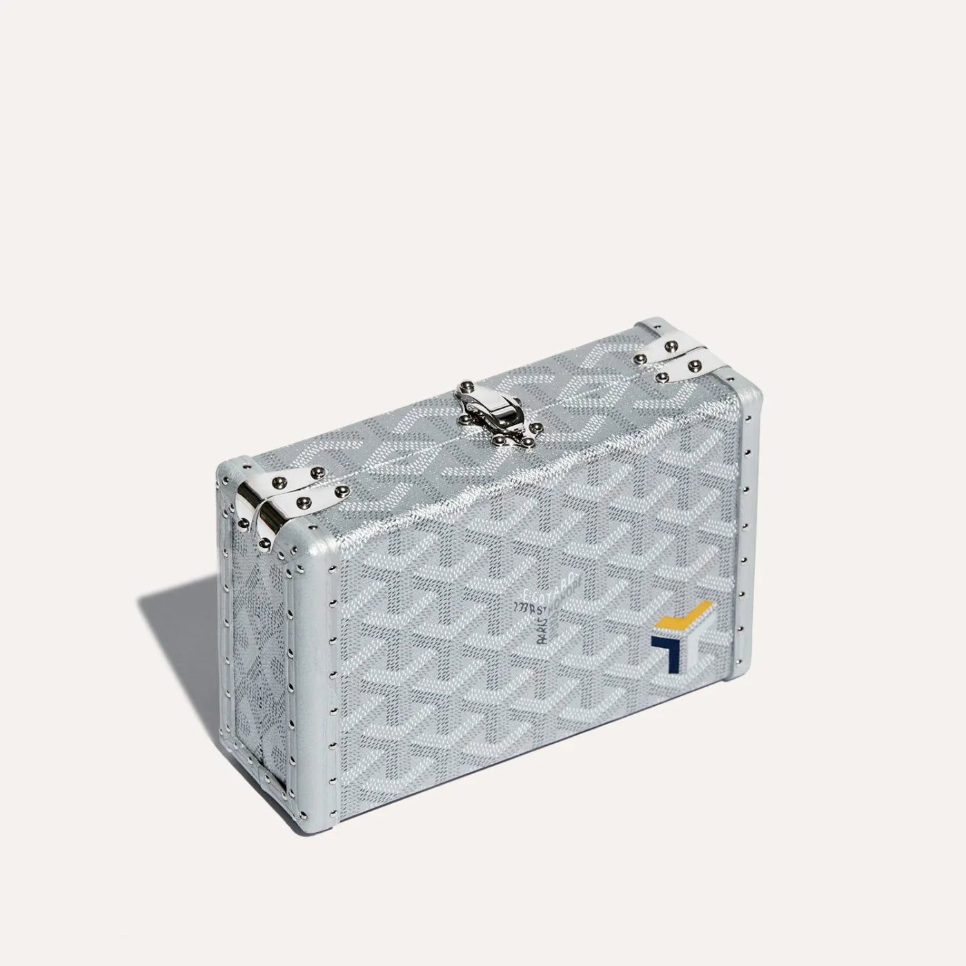 Goyard Minaudière Trunk Bag - Silver Limited Edition - Image 2