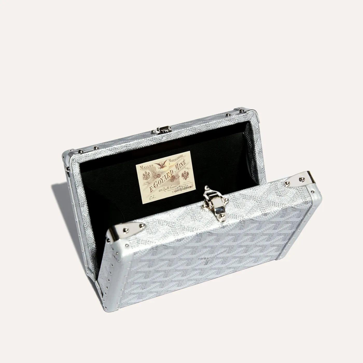 Goyard Minaudière Trunk Bag - Silver Limited Edition - Image 3