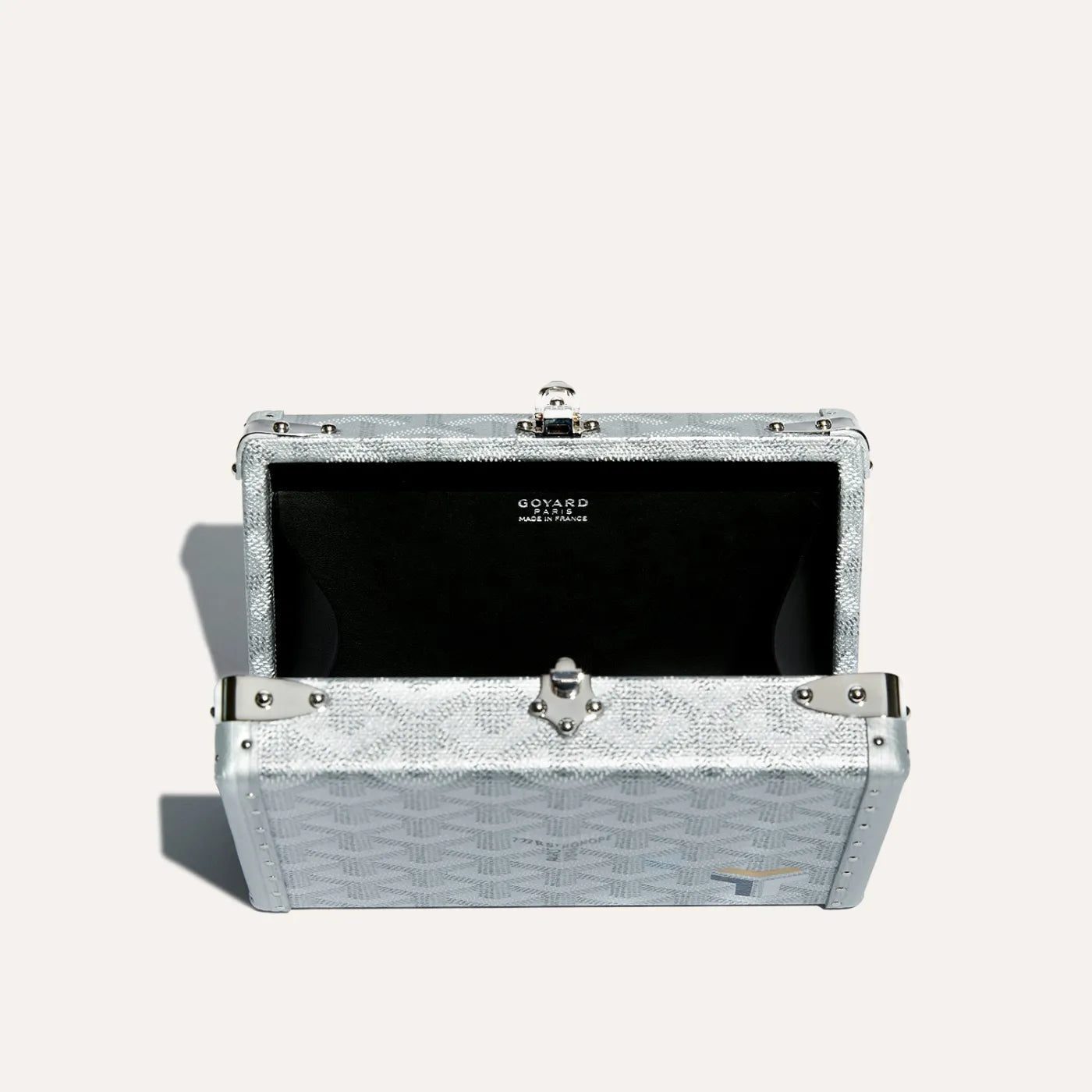 Goyard Minaudière Trunk Bag - Silver Limited Edition - Image 4
