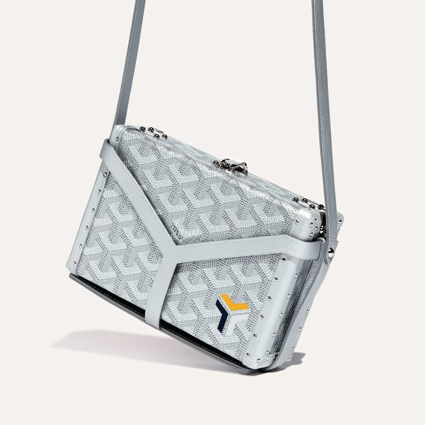 Goyard Minaudière Trunk Bag - Silver Limited Edition - Image 5