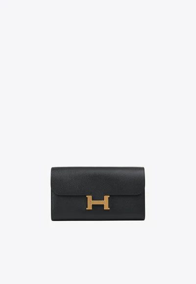 Hermès Constance To Go Wallet in Black Epsom with Gold Hardware bag