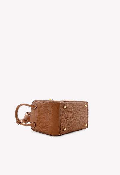 Hermès Mini Lindy 20 in Gold Clemence with Gold Hardware bag - Image 3