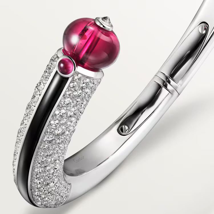 Cartier Beautés du Monde bracelet, rubellite, paved - Image 4