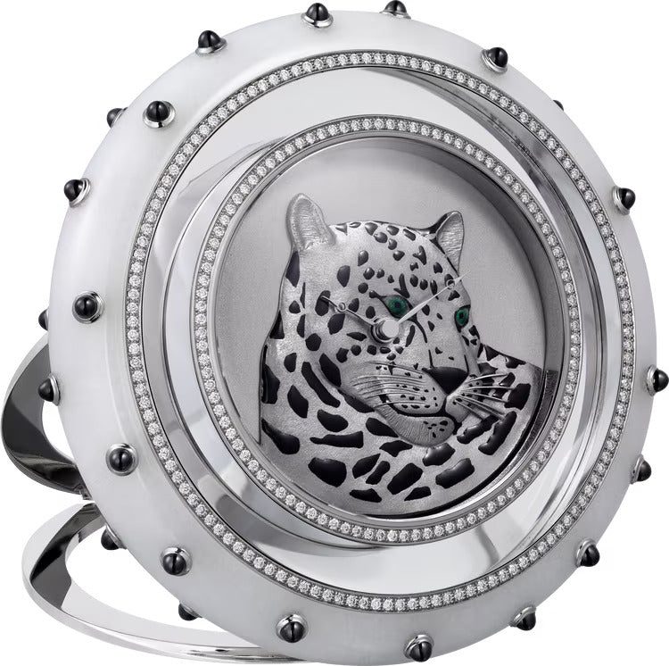 Cartier High Jewelry clock