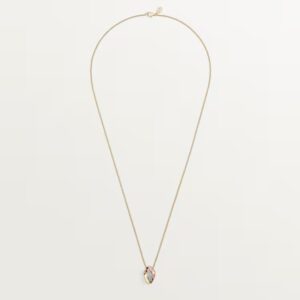 Cartier Trinity pendant, cushion-shaped, half-paved