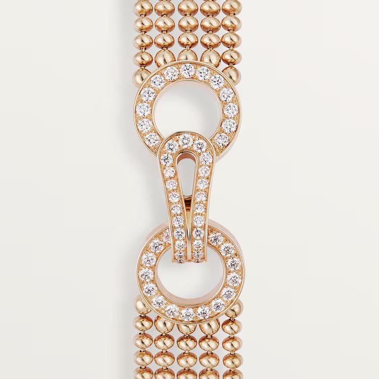 Cartier Agrafe bracelet, small model, half-paved - Image 3