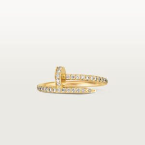 Cartier Juste un Clou ring, small model, half-paved