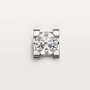Cartier C de Cartier stud earrings, 2 brilliant-cut diamonds