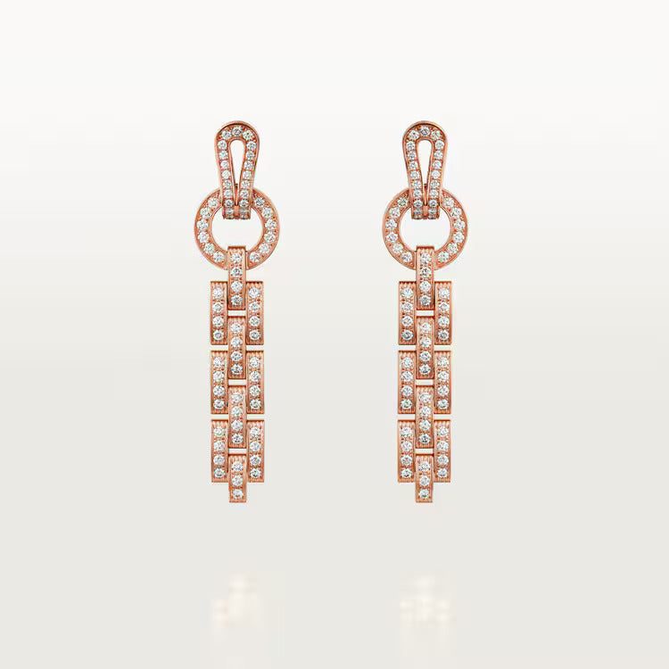 Cartier Agrafe earrings, paved