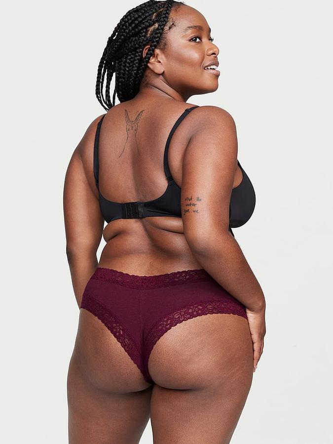 Victoria's Secret Lace Waist Cotton Cheeky Panty - Image 2