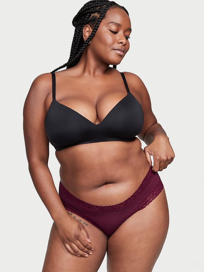 Victoria's Secret Lace Waist Cotton Cheeky Panty