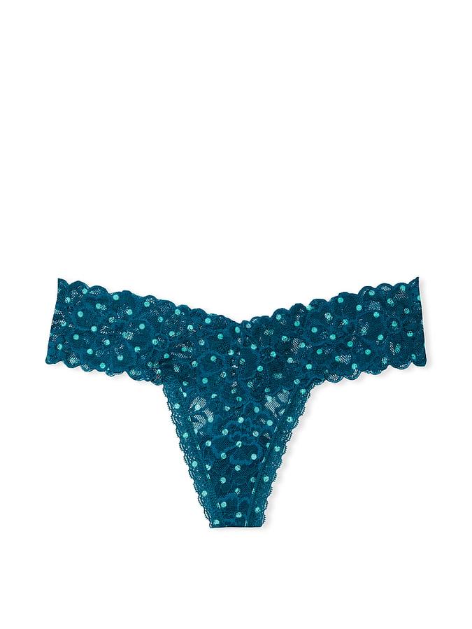 Victoria's Secret Lacie Lace-Up Thong Panty