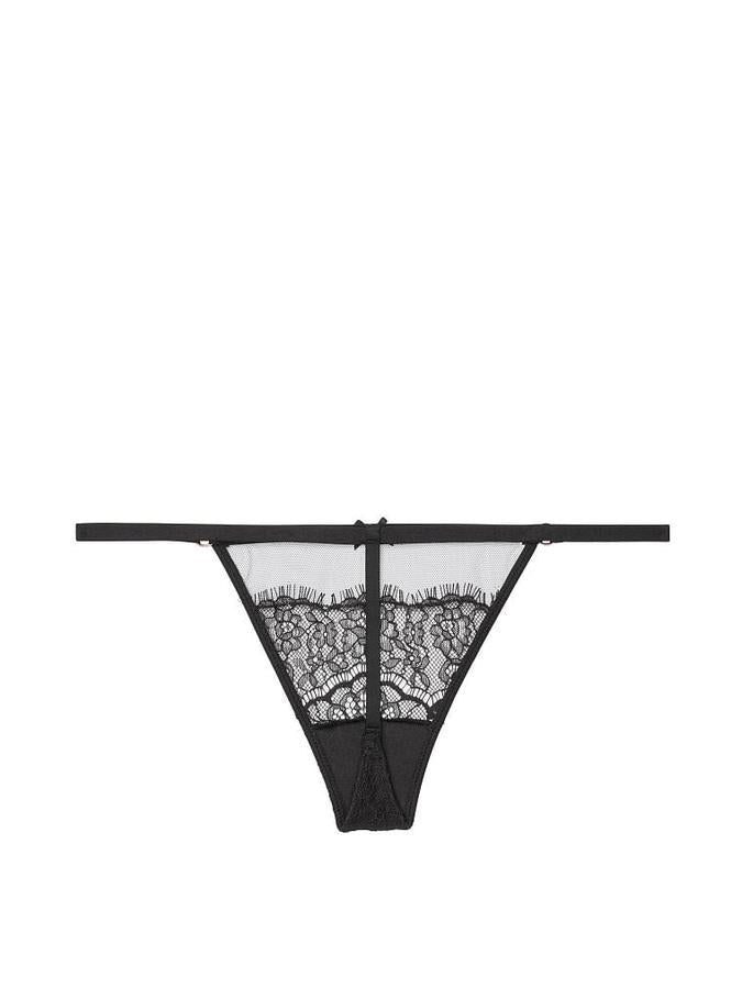 Victoria's Secret Mesh and Lace V-String Panty - Image 3