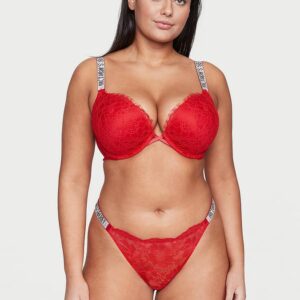 Victoria's Secret Shine Strap Lace Thong Panty