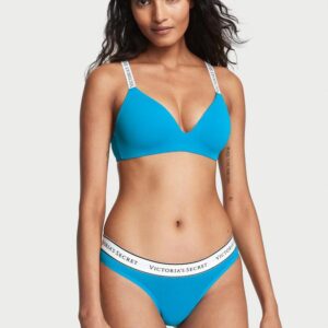 Victoria's Secret Logo Cotton Thong Panty