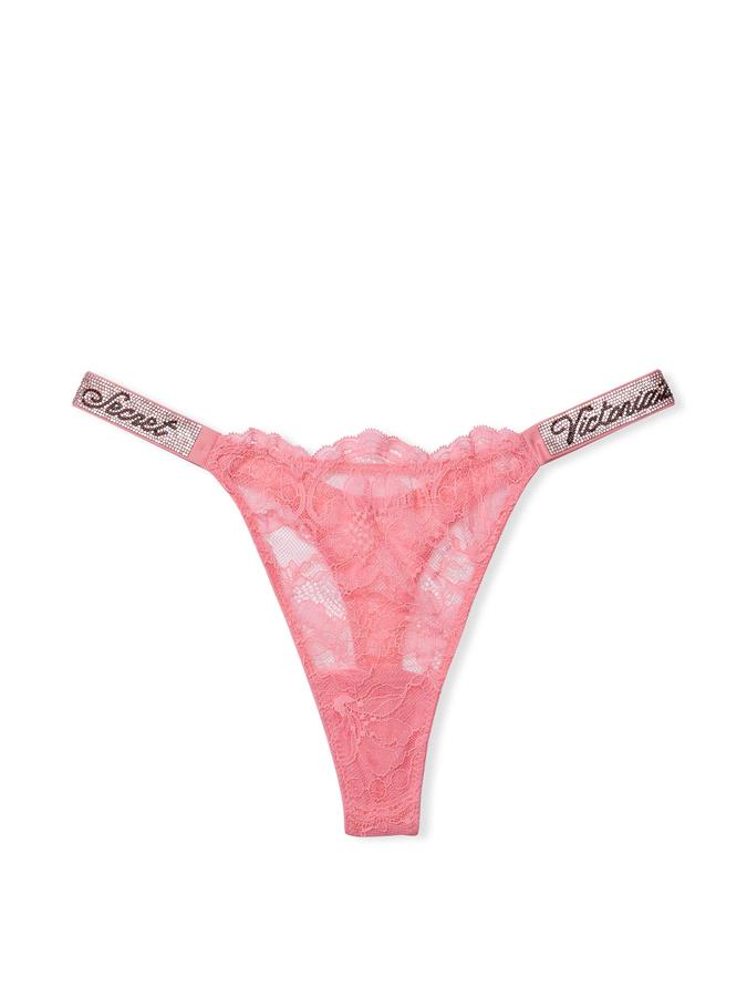 Victoria's Secret Shine Strap Lace Thong Panty