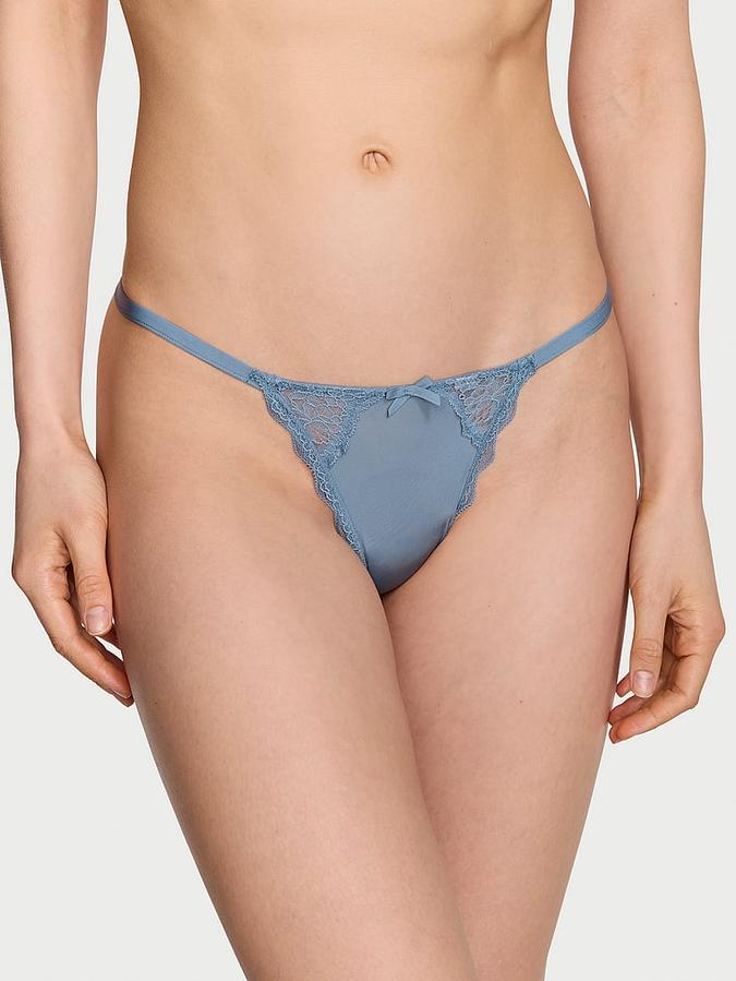 Victoria's Secret Lace-Trim V-String Panty