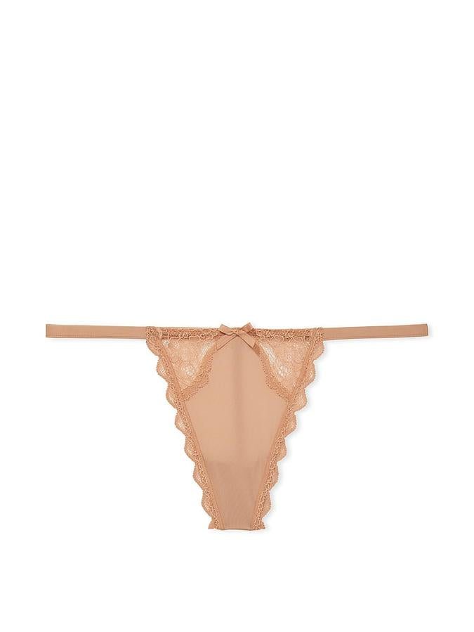 Victoria's Secret Lace Trim V-String Panty - Image 2