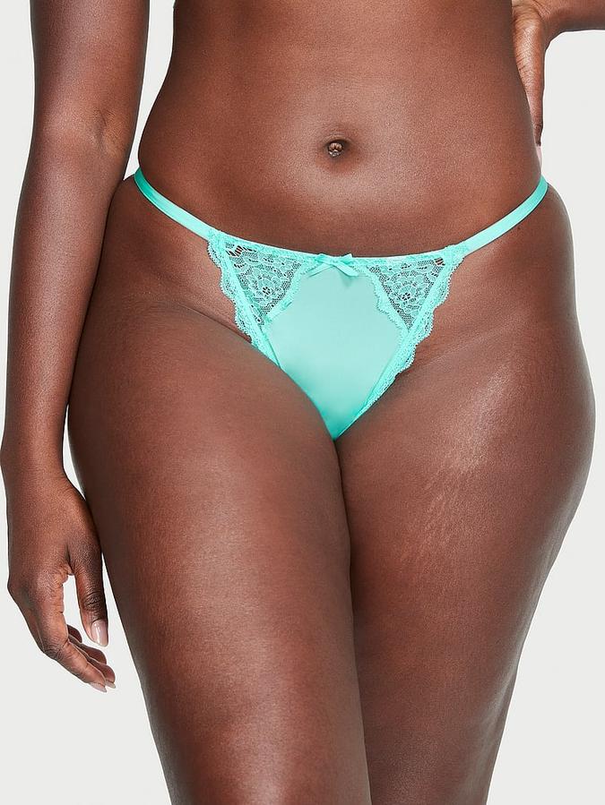 Victoria's Secret Lace-Trim V-String Panty