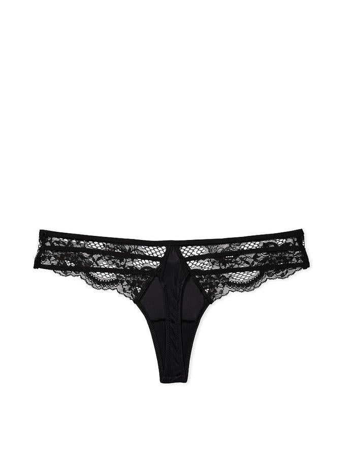 Victoria's Secret Lace-Trim Thong Panty - Image 3