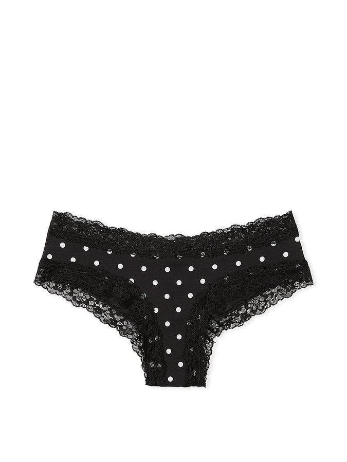 Victoria's Secret Lace-Waist Cotton Cheeky Panty - Image 3