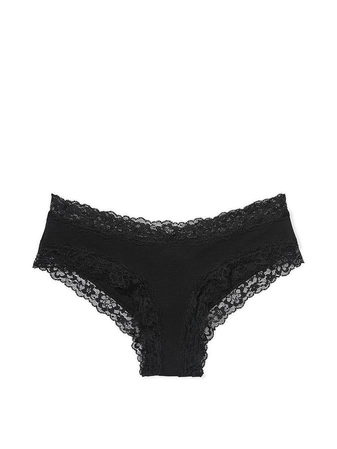 Victoria's Secret Lace-Waist Cotton Cheeky Panty - Image 3