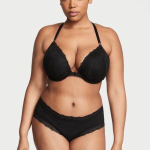 Victoria's Secret Lace-Waist Cotton Cheeky Panty