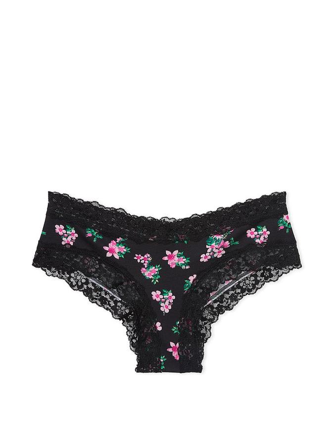 Victoria's Secret Lace-Waist Cotton Cheeky Panty - Image 3