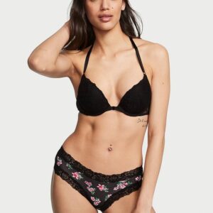 Victoria's Secret Lace-Waist Cotton Cheeky Panty