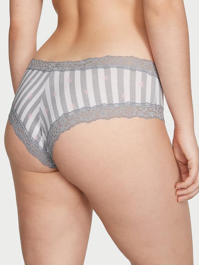 Victoria's Secret Lace-Waist Cotton Cheeky Panty . - Image 2