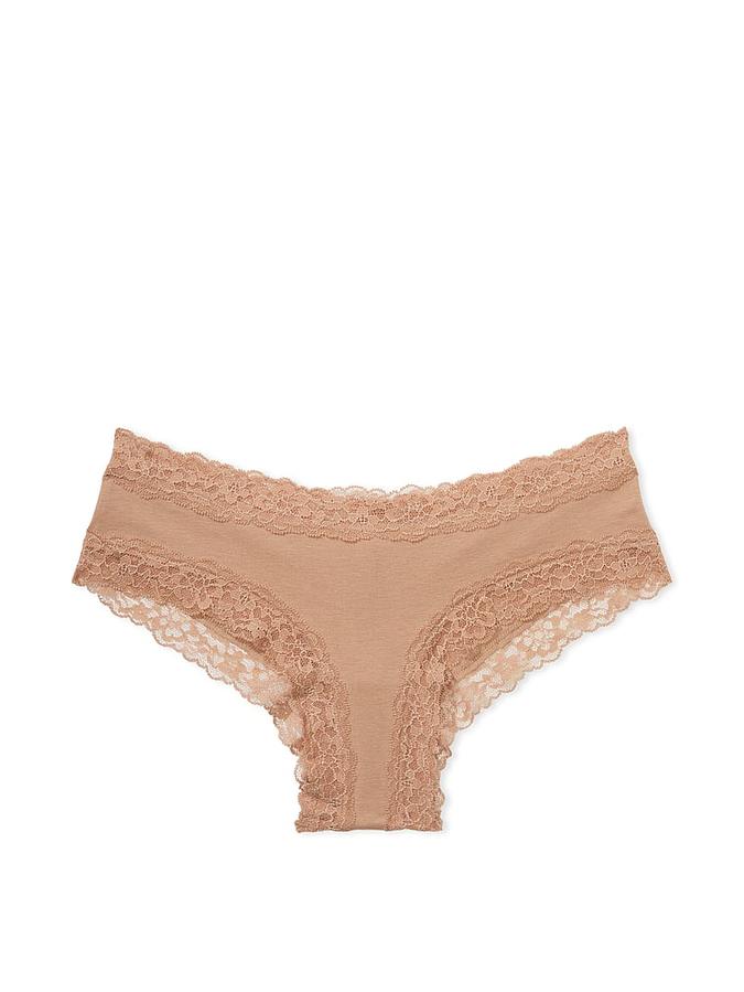 Victoria's Secret Lace-Waist Cotton Cheeky Panty - Image 3