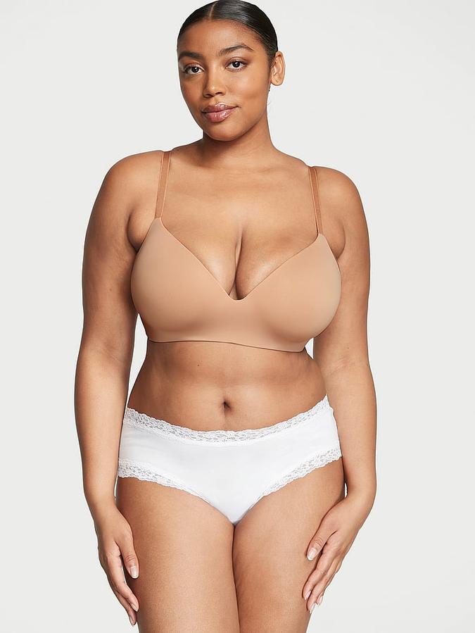 Victoria's Secret Lace-Waist Cotton Cheeky Panty