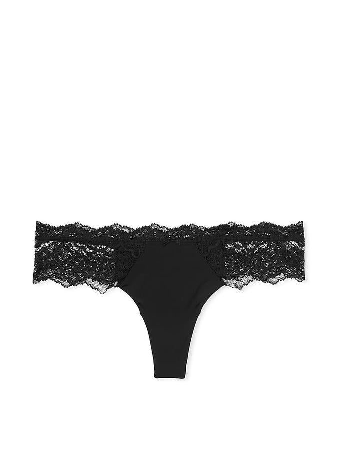 Victoria's Secret Lace Trim Thong Panty - Image 2