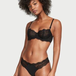 Victoria's Secret Lace Trim Thong Panty