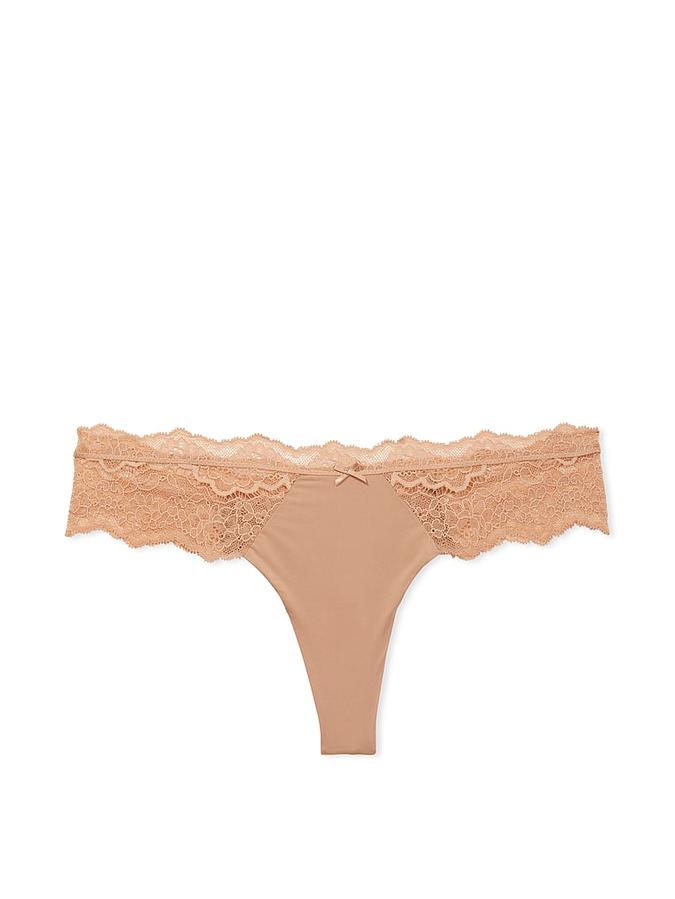 Victoria's Secret Lace-Trim Thong Panty - Image 2