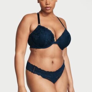 Victoria's Secret Posey Lace Side Lace-Up Thong Panty