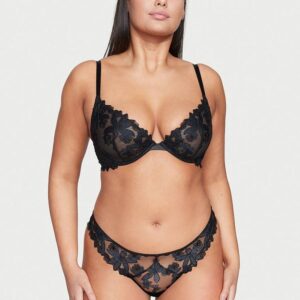 Victoria's Secret Ziggy Glam Floral Embroidery Thong Panty