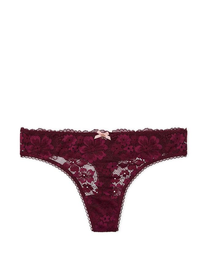 Victoria's Secret Lace-Front Thong Panty - Image 2